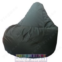 Бескаркасное кресло мешок Груша Тёмно-зелёный